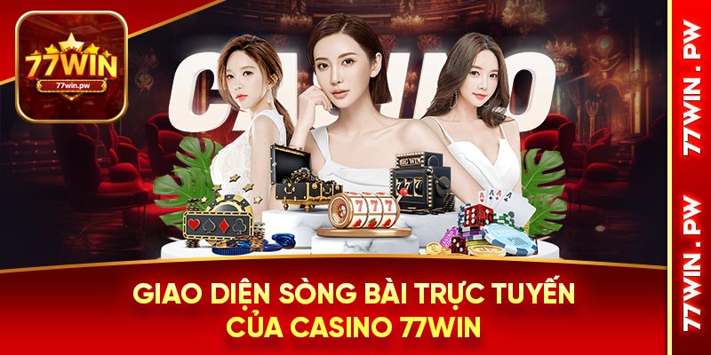 Giao diện sòng bài trực tuyến của casino 77WIN